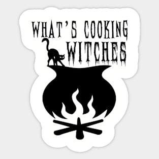 What is Cooking Witches - Cat on Cauldron Sticker